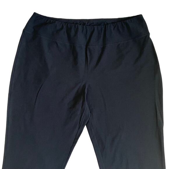 Eileen Fisher Women's Plus Size 3X Black Washable Crepe Slim Ankle Pants Pull-on - Picture 7 of 16